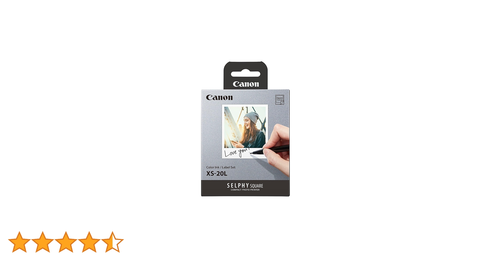 匿名配送　SELPHY SQUARE QX10　XS-20L　未使用品　ポーチ付 Amazon.co.jp: Canon 純正インク+用紙セット セルフィースクエア